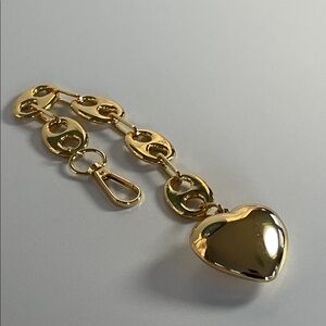 Horse Bits Heart Dangle Bag Charm